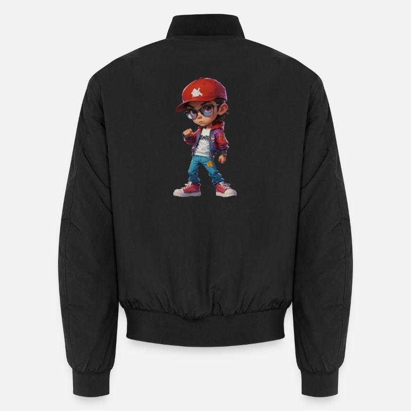 Adolescent branché cool - Bomber unisexe - noir
