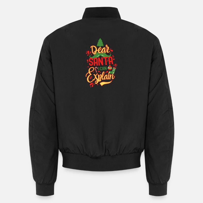 Dear Santa - Unisex Bomberjacke - Schwarz