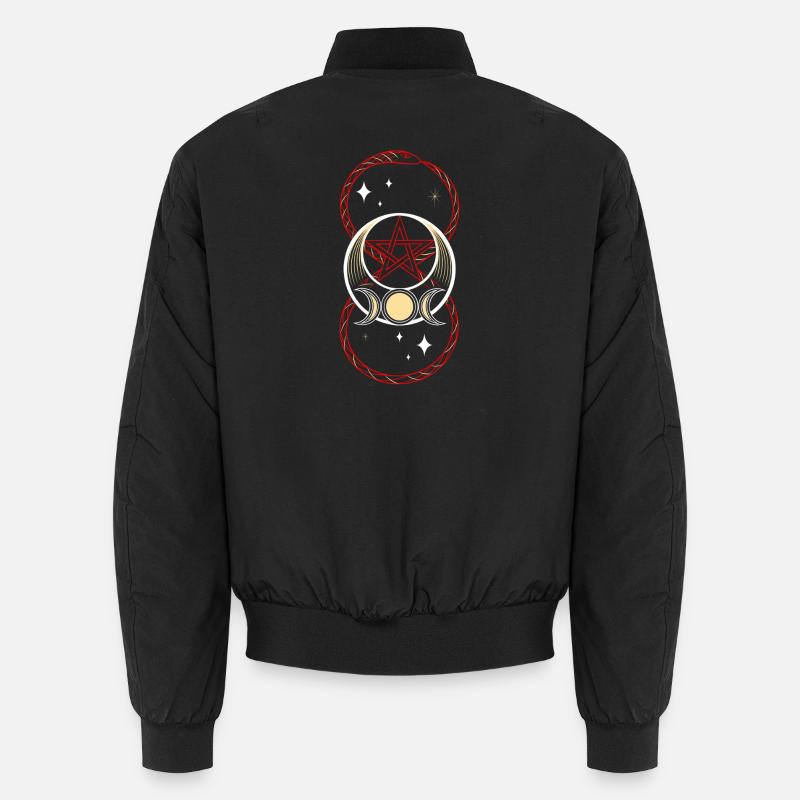 Serpent avec symbole de l’infini et triple lune Bomber unisexe