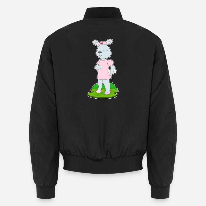 Infirmière lapin - Bomber unisexe - noir