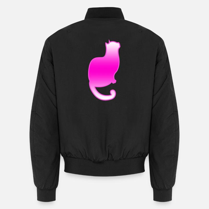 Cat - Unisex Bomber Jacket - black