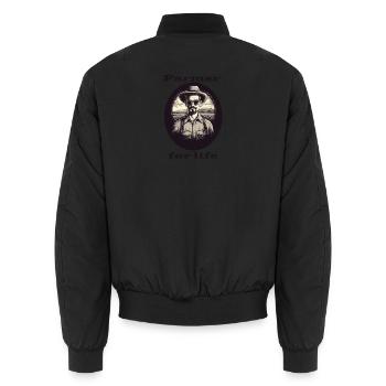 Agriculteur pour la vie - Bomber unisexe - noir - Dos - AI Model Male 185 light (185cm)