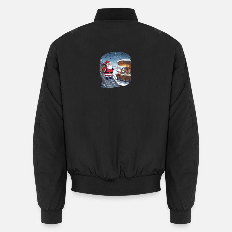 Reindeer out - Unisex Bomber Jacket - black