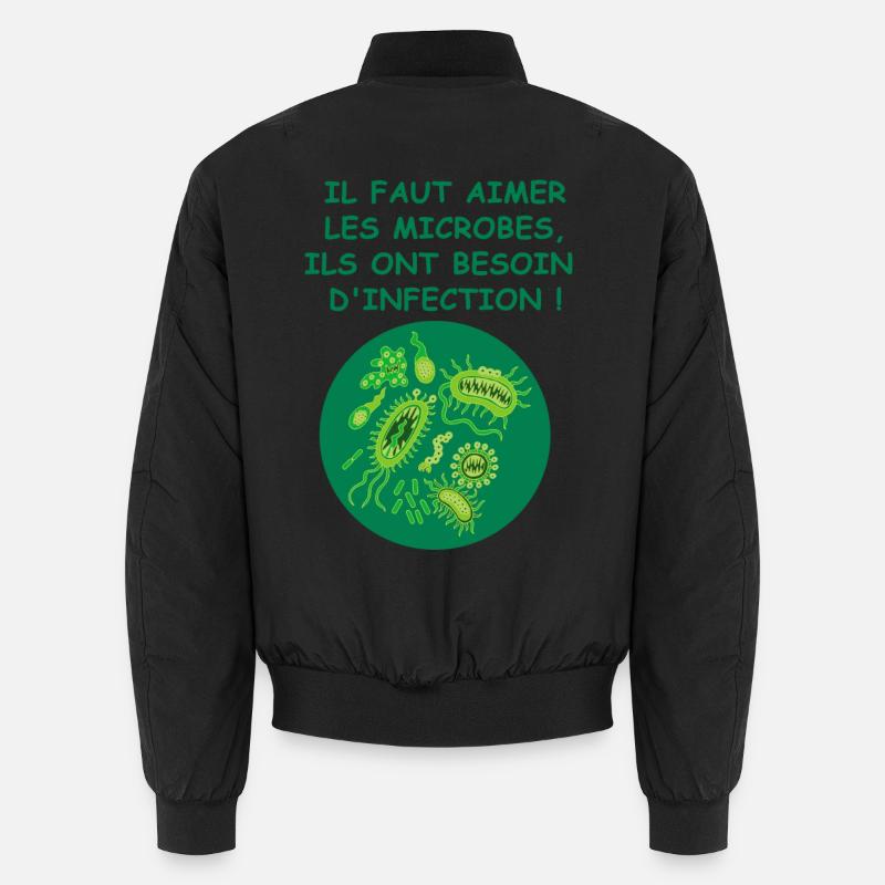 Les microbes - Bomber unisexe - noir