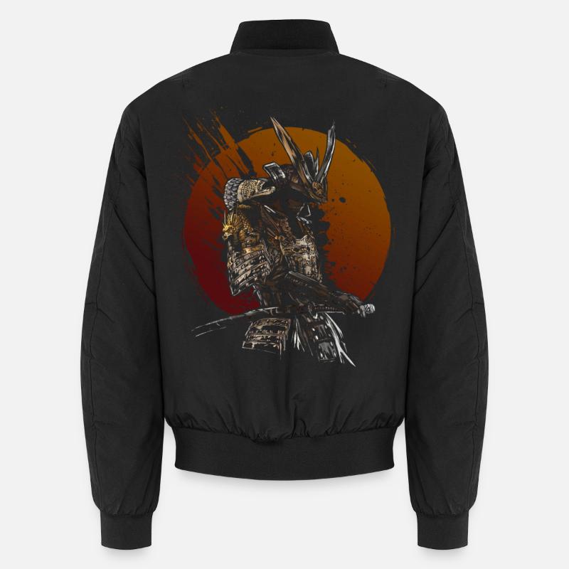 Samurai Warrior Rising Sun Katana Art Unisex Bomber Jacket