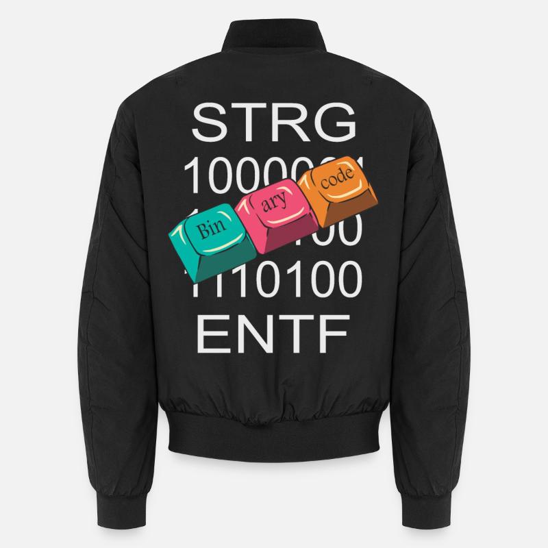 Computer Nerd - Unisex Bomberjacke - Schwarz