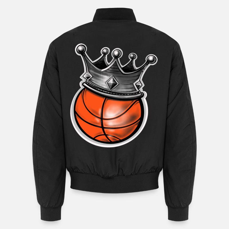 Basketball - Unisex Bomberjacke - Schwarz