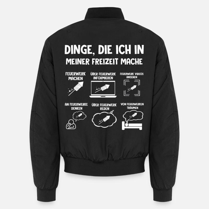 Pyro Ich In Meiner Freizeit mache feurwerk firewor Unisex Bomberjacke