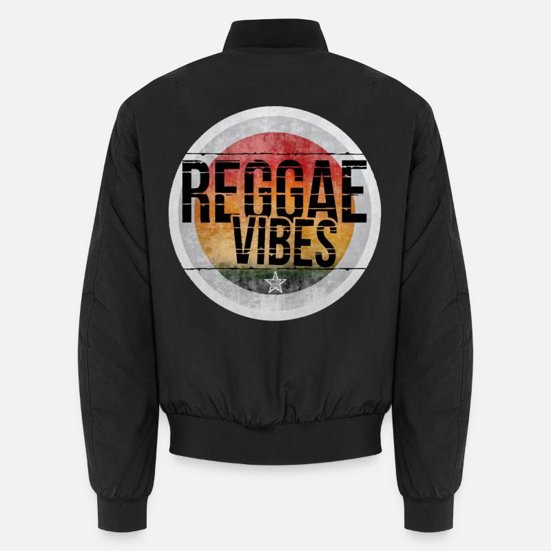 Reggae Vibes Retro Design Unisex Bomber Jacket