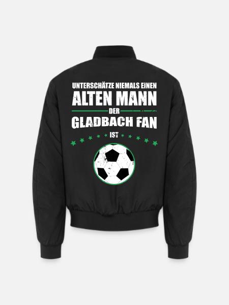 Mönchengladbach Geschenk Hooligan Ultras Retro - Unisex Bomberjacke - Schwarz