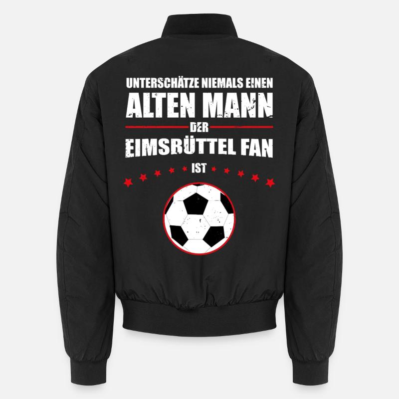 Alter Mann - Eimsbüttel Fußball Fan | Retro Unisex Bomberjacke