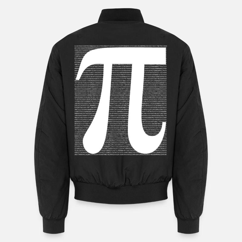 Pi symbol in line art Unisex Bomber Jacket