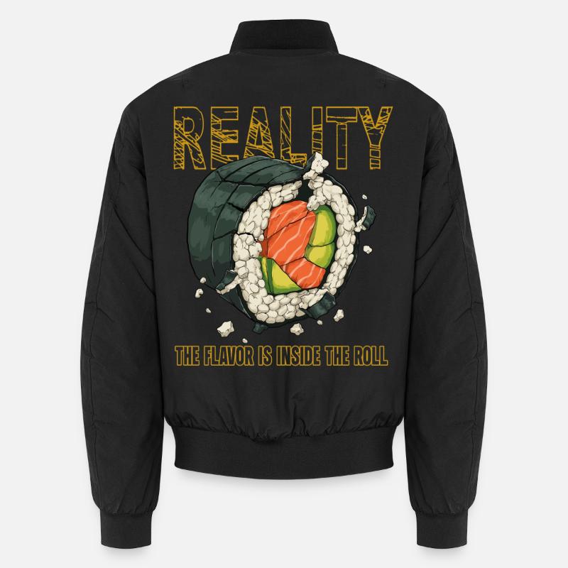 Sushi Roll Reality Inner Flavor Unisex Bomber Jacket