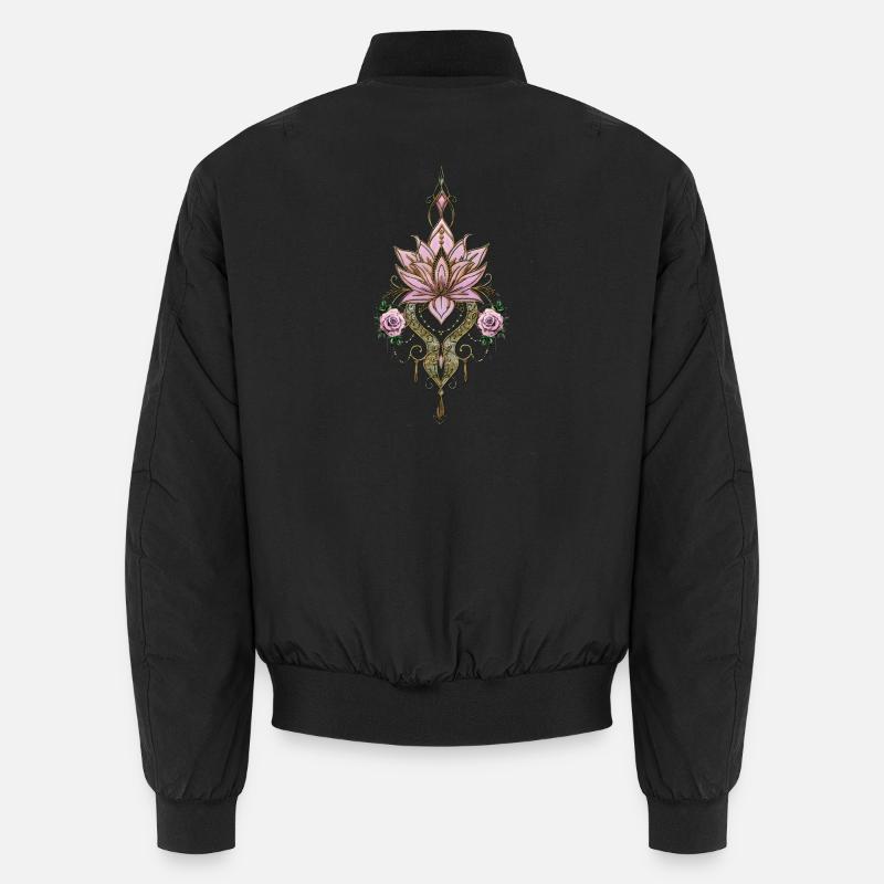 Belle fleur de lotus Bomber unisexe