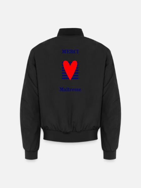 VIELEN DANK. GELIEBTE. DANKE HERRIN. GELIEBTE - Unisex Bomberjacke - Schwarz