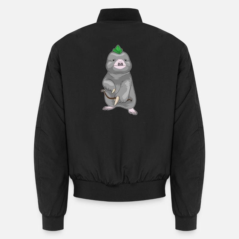 Arc d’archer taupe - Bomber unisexe - noir