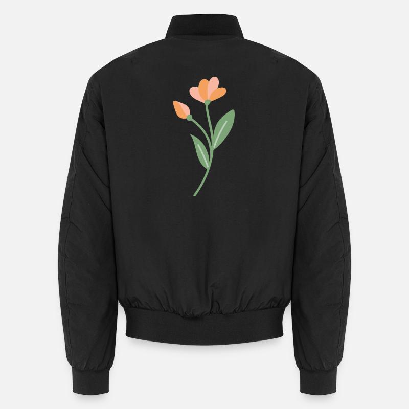 Fleur - Bomber unisexe - noir