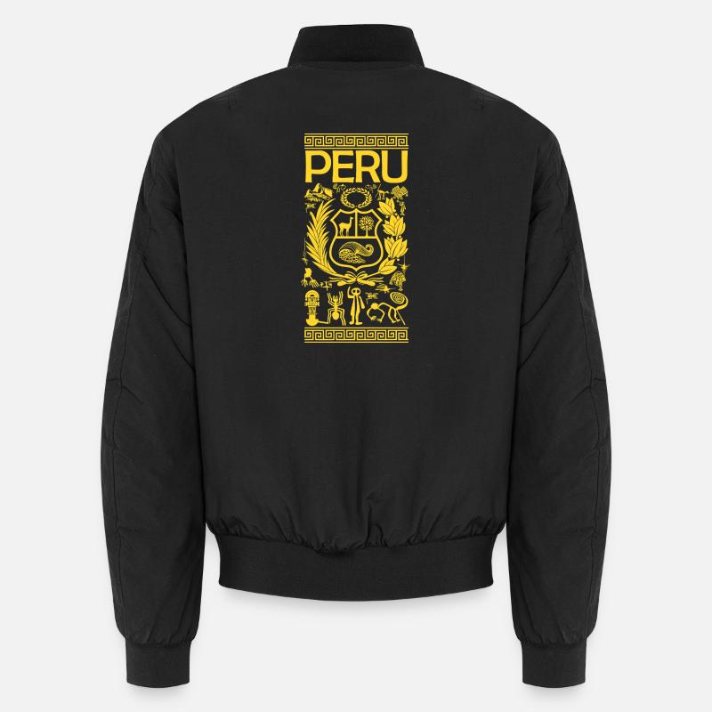 Peru - Unisex Bomberjacke - Schwarz