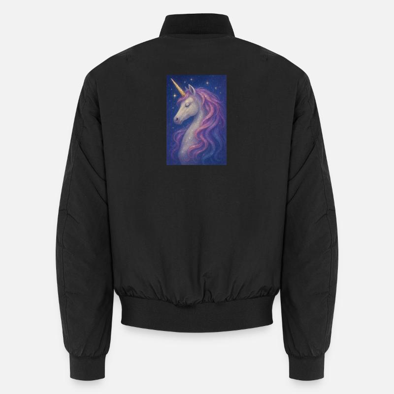 Magic Unicorn Purple Unisex Bomber Jacket