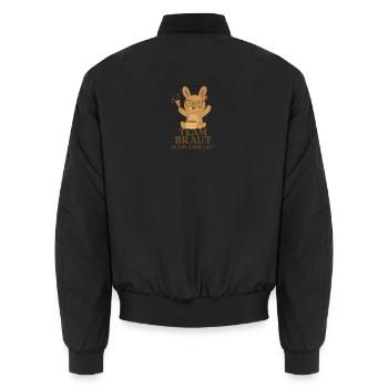 Team Braut - Unisex Bomberjacke - Schwarz - Hinten - AI Model Male 185 light (185cm)