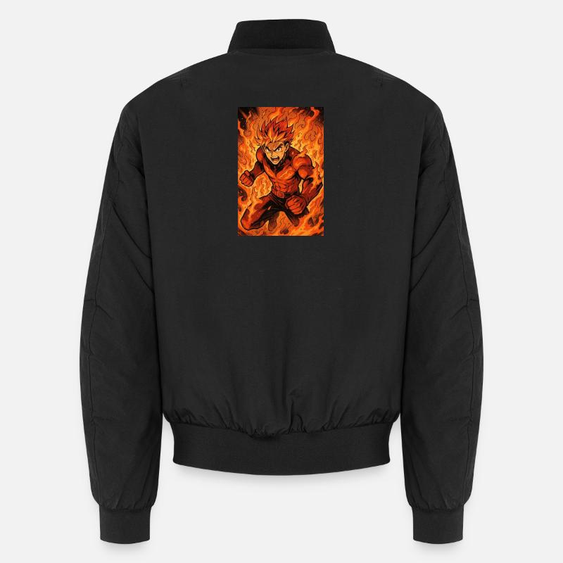 Feuerflammen Kämpfer Unisex Bomberjacke