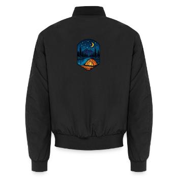 Évasion du lac étoilé - Bomber unisexe - noir - Dos - AI Model Male 185 light (185cm)