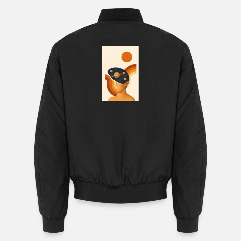 Abstract Genius - Unisex Bomber Jacket - black