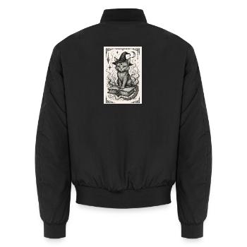 Hexenhafte Yuumi - Unisex Bomberjacke - Schwarz - Hinten - AI Model Male 185 light (185cm)