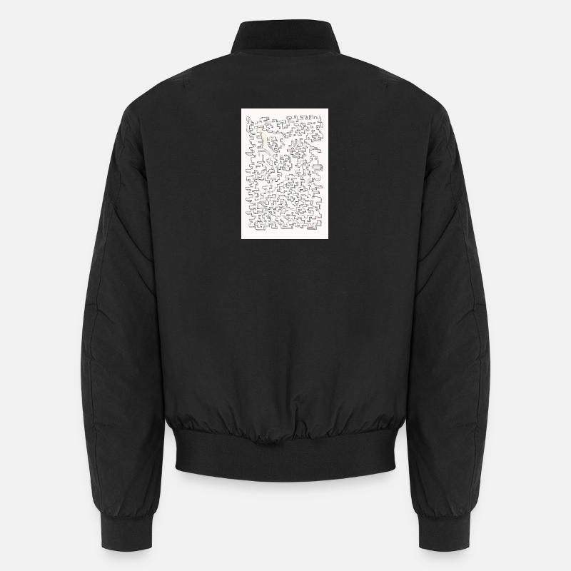 Labyrinthe rétro - Bomber unisexe - noir