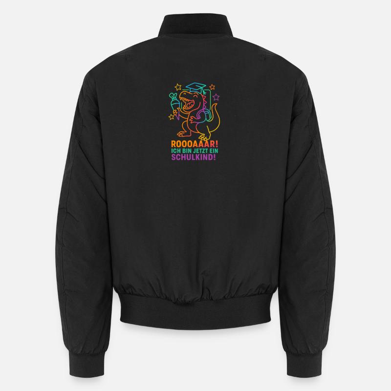 Dino Einschulung | Rooaaar! Ich bin ein Schulkind Unisex Bomberjacke
