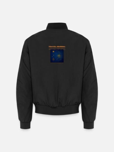 Nautical Travel Notebook - Unisex Bomber Jacket - black