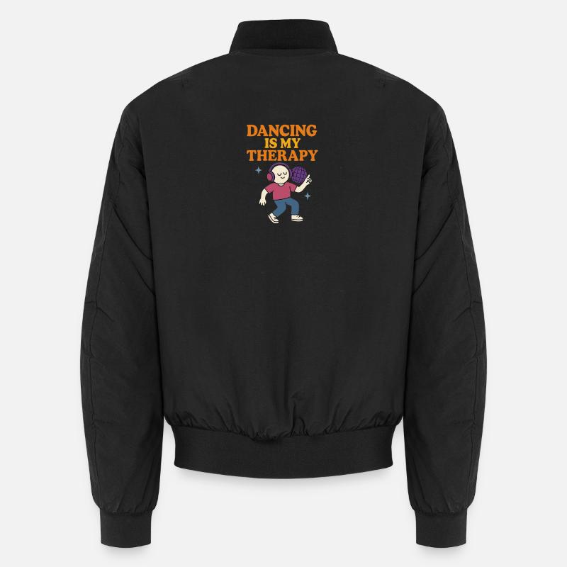 Dancing Therapy Illustration - Bomber unisexe - noir