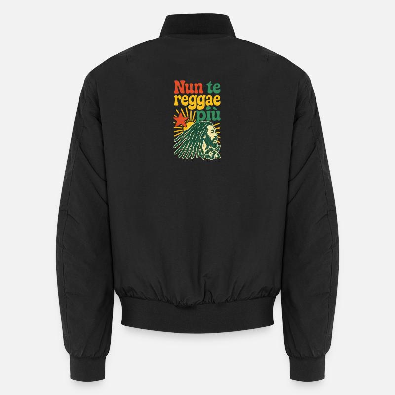 Design reggae rasta avec un message positif Bomber unisexe