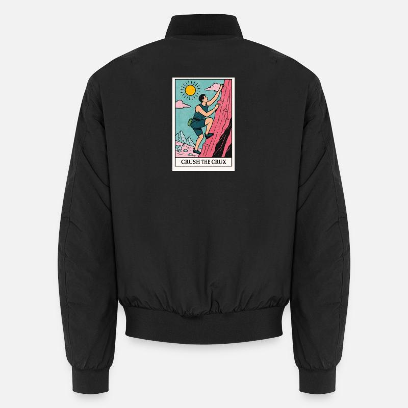 Abenteuerliches Boulder Motiv - Unisex Bomberjacke - Schwarz