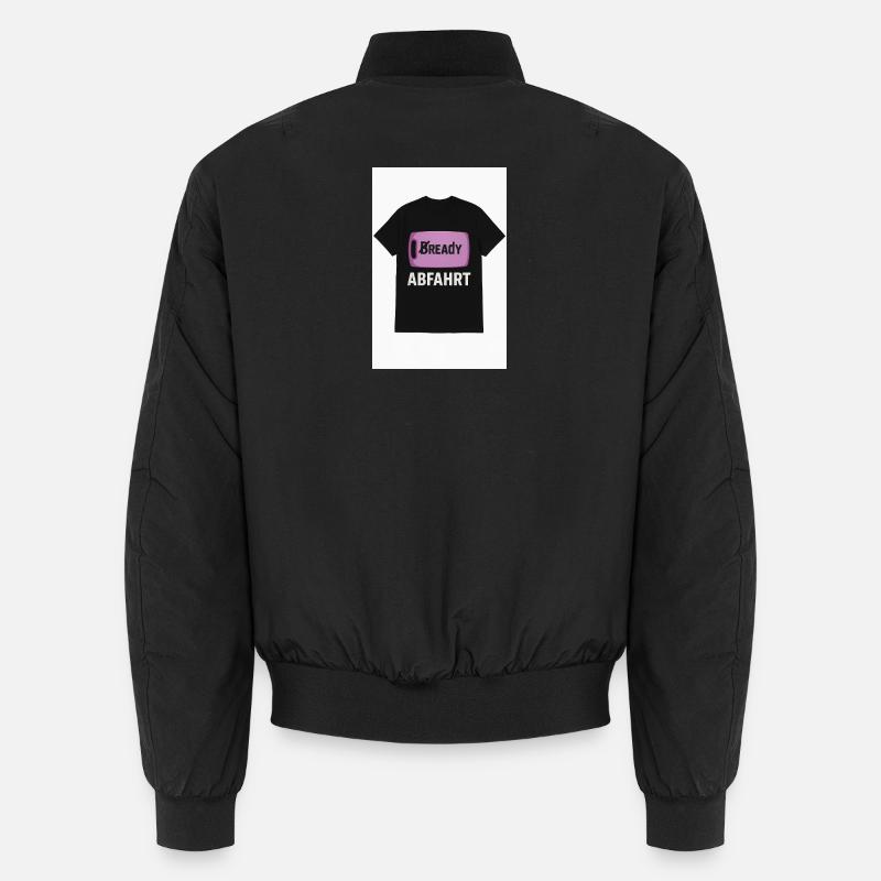 Bready Abfahrt T-Shirt mit Backwaren-Motiv - Unisex Bomberjacke - Schwarz