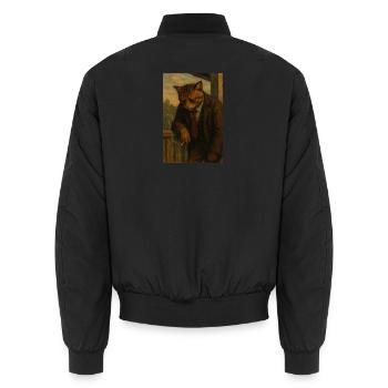 It’s been a long day of a long year - Unisex Bomber Jacket - black - Back - AI Model Male 185 light (185cm)