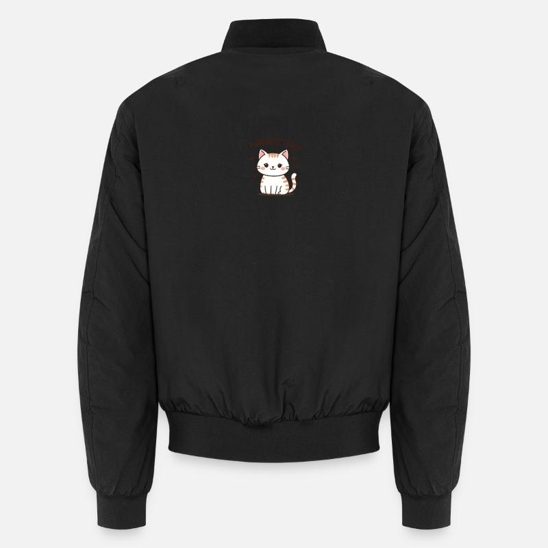 Niedlicher Katzen-Tease-Slogan Unisex Bomberjacke