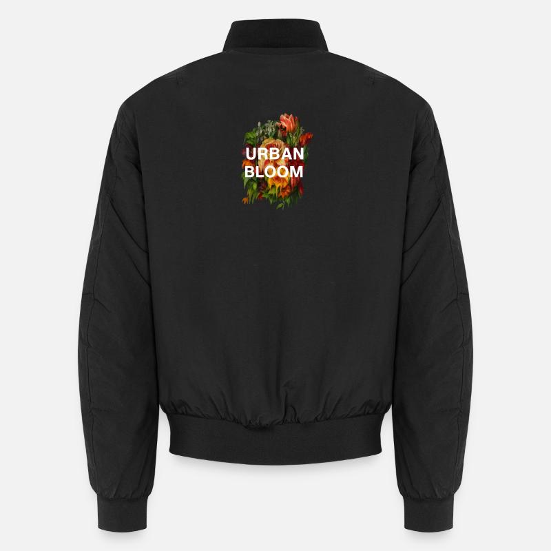 Urban_Bloom - Unisex Bomberjacke - Schwarz