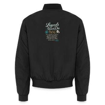 Urban Legacy Chemise Dicton - Bomber unisexe - noir - Dos - AI Model Male 185 light (185cm)
