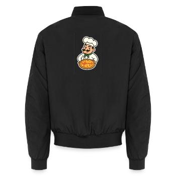 Vaffanculo T-Shirt Lustig Spruch Italien Spaß Fun - Unisex Bomberjacke - Schwarz - Hinten - AI Model Male 185 light (185cm)