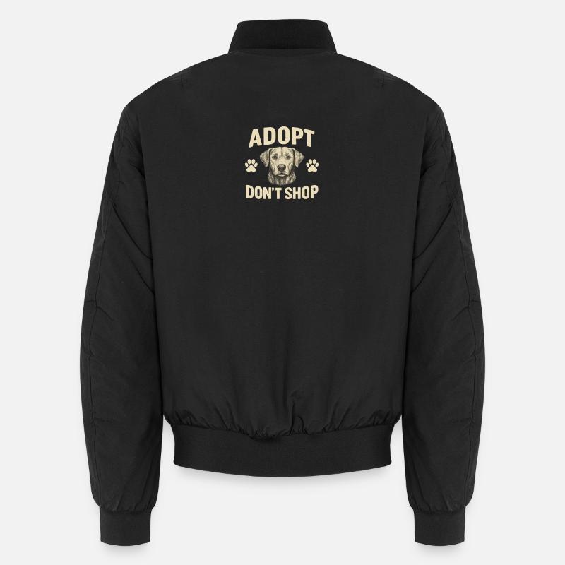Conception de motif d’adoption de chien Bomber unisexe