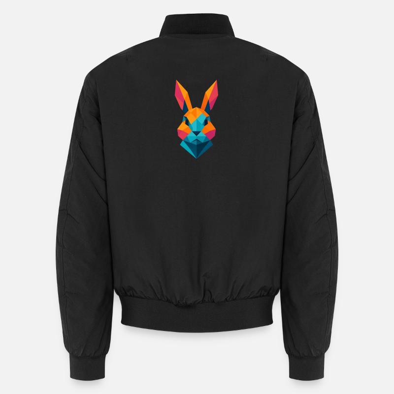 Rabbit | Bunny Head Print / Print / Design Unisex Bomber Jacket