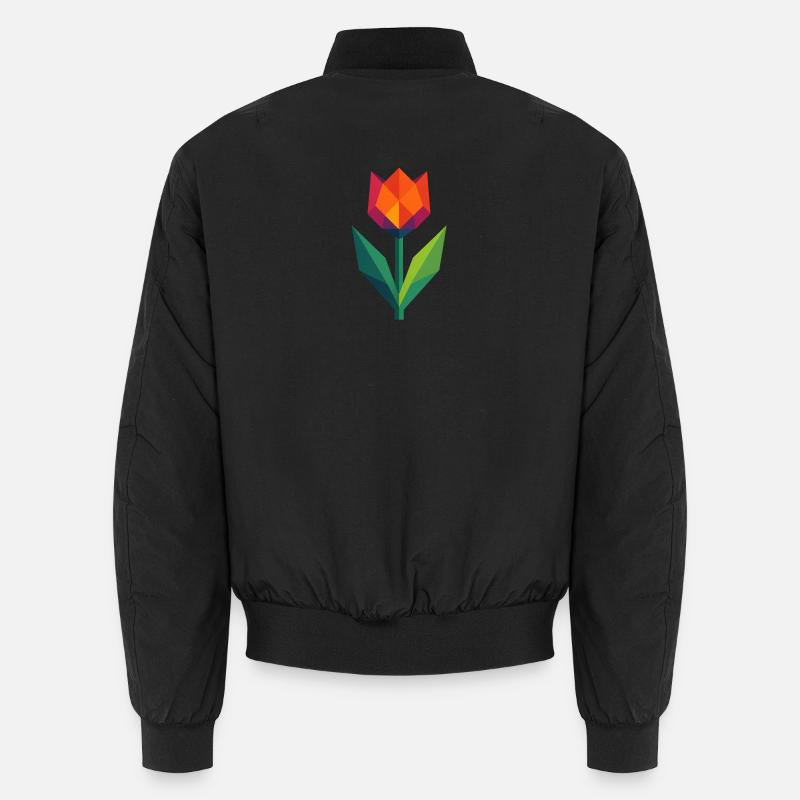Tulpe | bunt geometrisch Unisex Bomberjacke