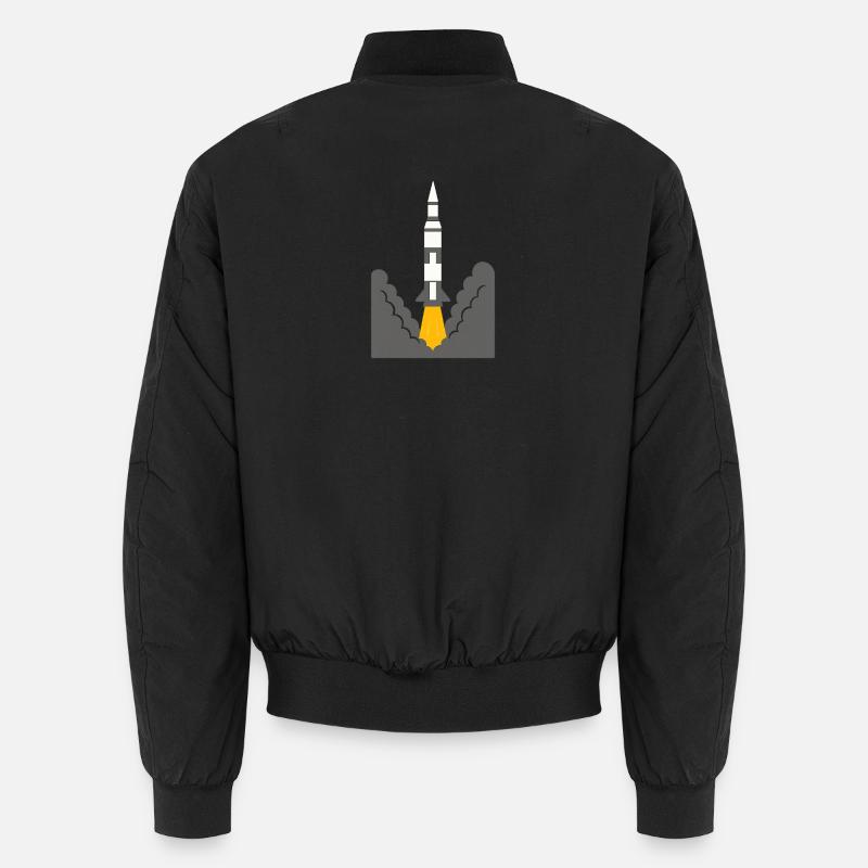 Rocket launch Unisex Bomber Jacket