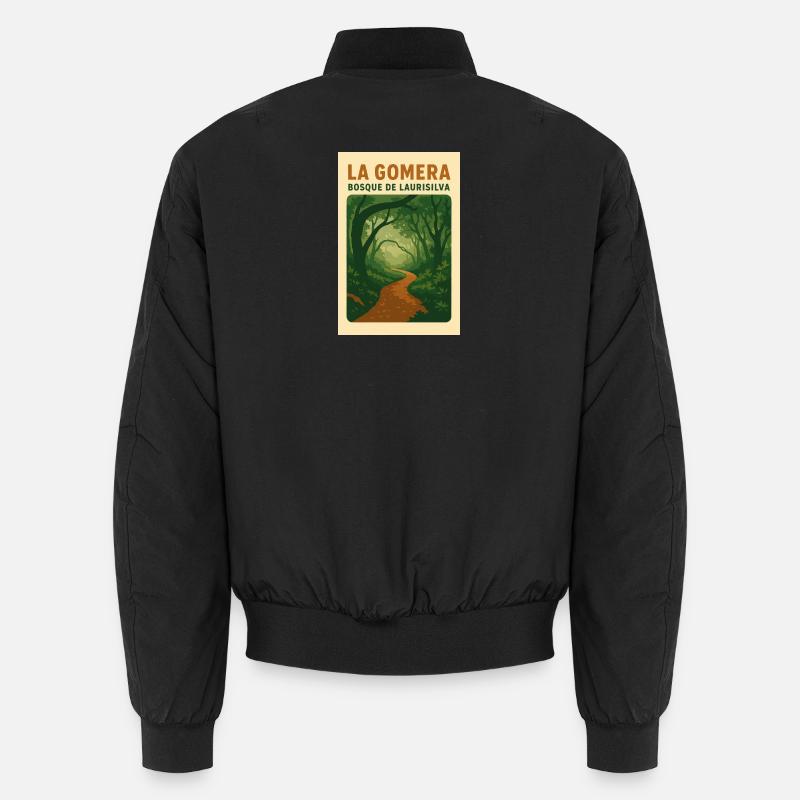 La_Gomera_-_Bosque_de_Laurisilva - Unisex Bomberjacke - Schwarz