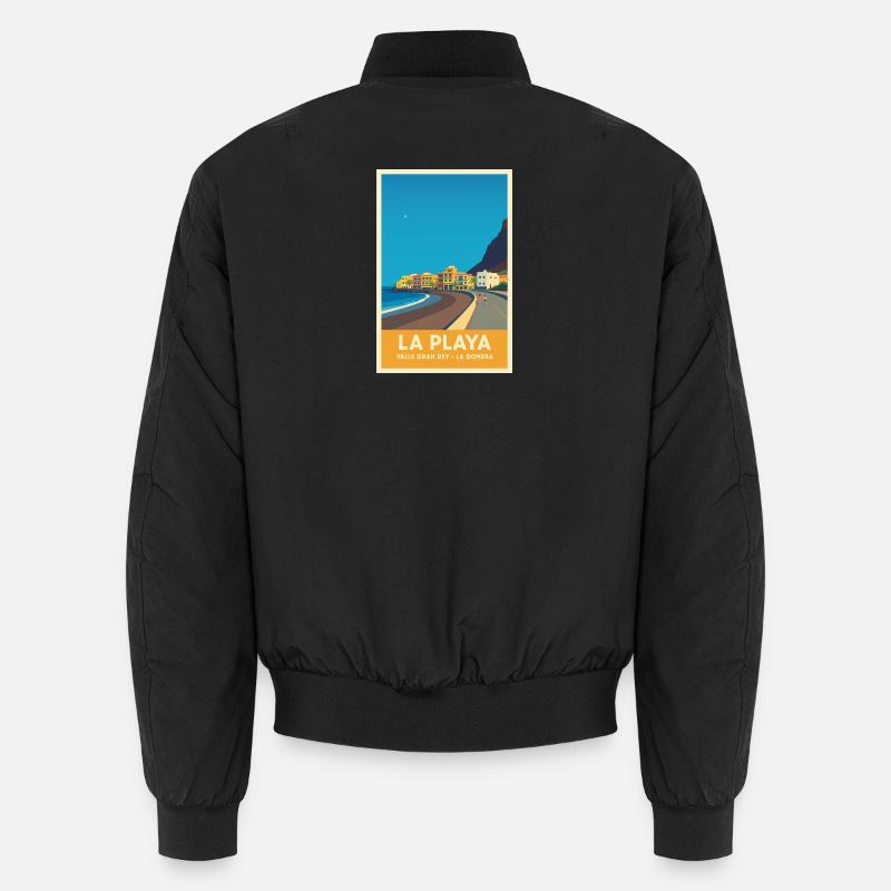 La Playa Poster Valle Gran Rey Unisex Bomber Jacket