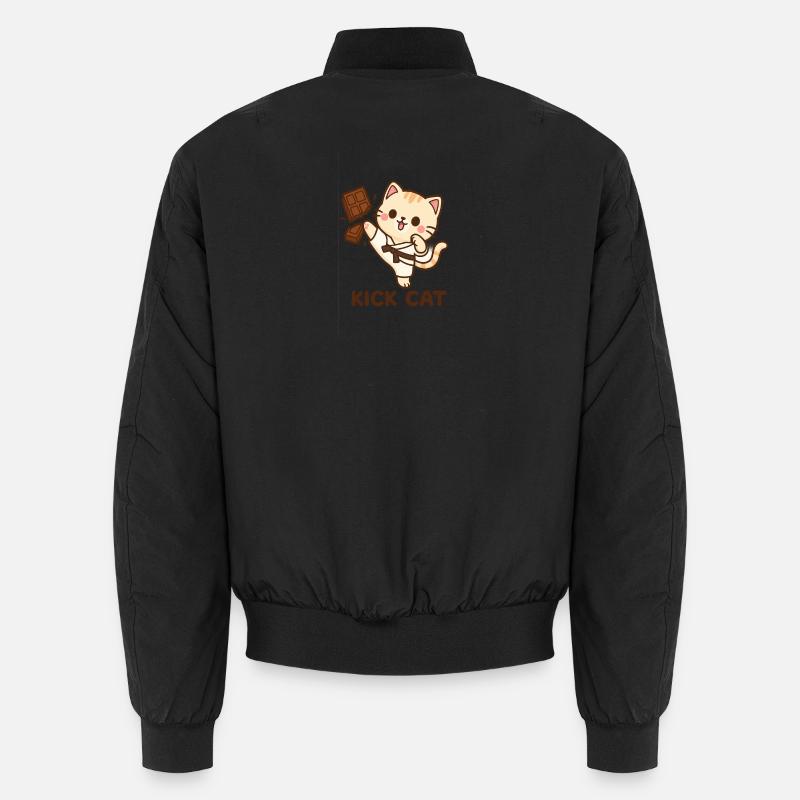 Kick cat - Unisex Bomber Jacket - black