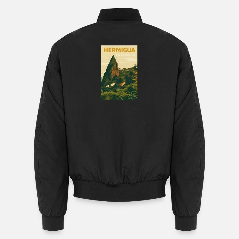Hermigua - Unisex Bomberjacke - Schwarz