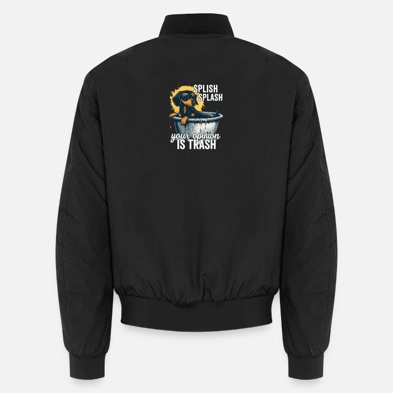 L’avis de Splish Splash est un teckel poubelle Bomber unisexe
