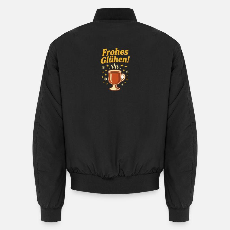 Frohes Glühen Glühwein Advent Weihnachtsmarkt Unisex Bomberjacke